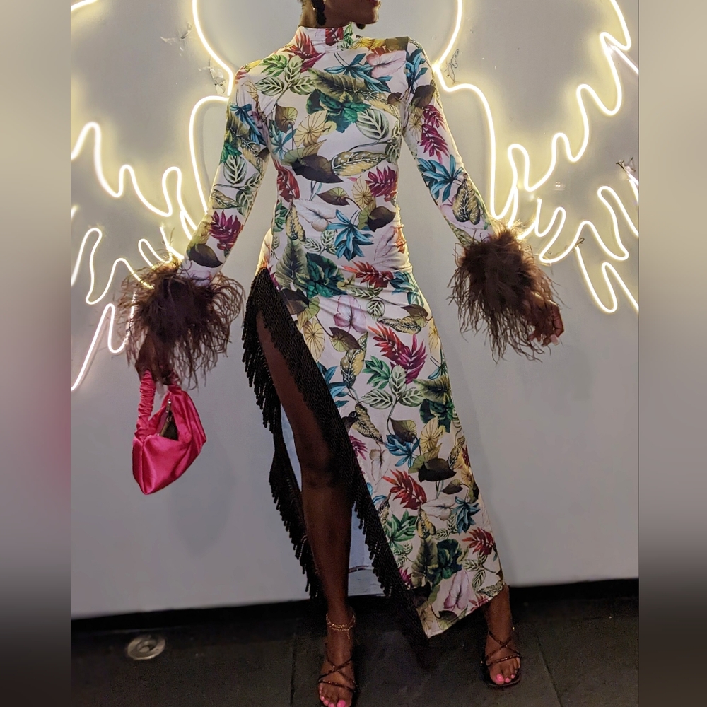Leaf it up me :Statement Dress